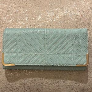 Turquoise w/Gold trim wallet